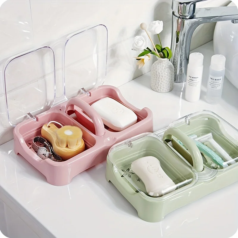1pc Creative Portable Soap Dish, Drain Soap Tray, Sink Soap Holder, Soap Rack for Bathroom, Soap Storage Rack with Lid
1pc Creative Portable Soap Dish, Drain Soap Tray, Sink Soap Holder, Soap Rack for Bathroom, Soap Storage Rack with Lid