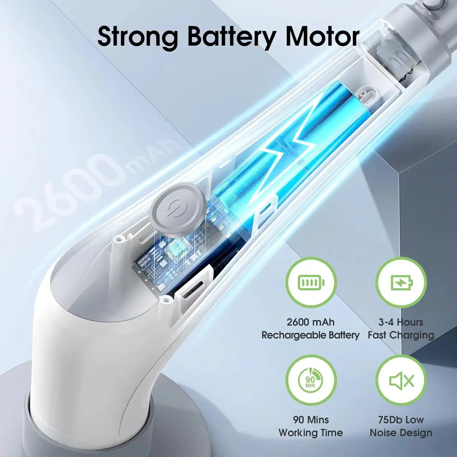 Electric for Brush Cordless Waterproof Multifunctional Long Handle Plastic Cleaning Brush
Electric for Brush Cordless Waterproof Multifunctional Long Handle Plastic Cleaning Brush