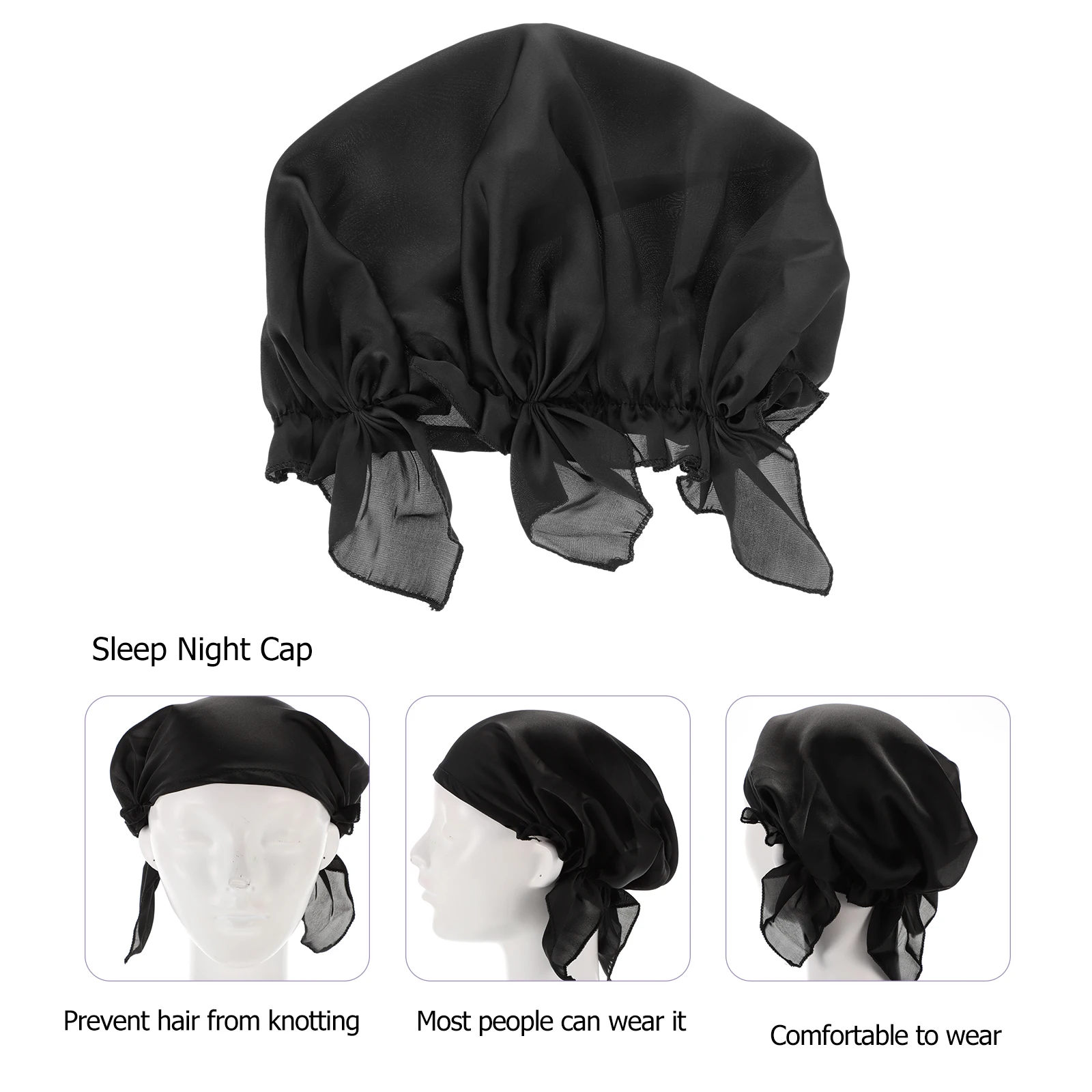 Silk Night Hair Care Cap Imitation Silk Headscarf Black Adult Pregnant Sleep Bonnets Hair Care Maternal Bathing Shower
Silk Night Hair Care Cap Imitation Silk Headscarf Black Adult Pregnant Sleep Bonnets Hair Care Maternal Bathing Shower