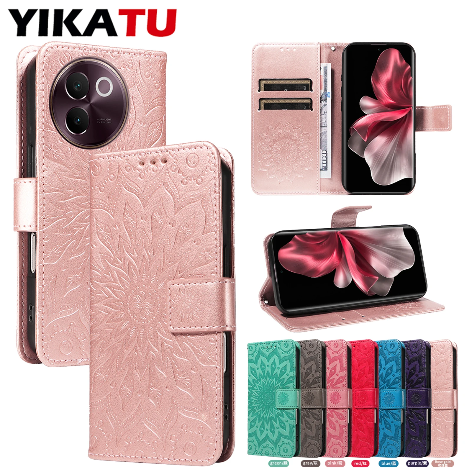Wallet Case For VIVO Y21 Y21D Y22 Y22S Y27 4G Y28 Y29 Y29S Y31 Y33S Y35 Y37C Y38 Y39 Y78 Plus Y200 Y200E Y200i Y300T Y400 Pro 5G
Wallet Case For VIVO Y21 Y21D Y22 Y22S Y27 4G Y28 Y29 Y29S Y31 Y33S Y35 Y37C Y38 Y39 Y78 Plus Y200 Y200E Y200i Y300T Y400 Pro 5G