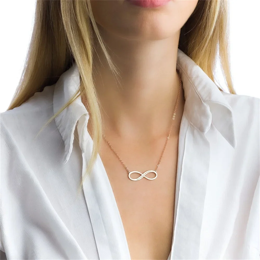 Customized Engraving Name Infinity Necklace for Women 2025 New Pendant Children's Birthday Gift Anniversary Jewelry Gift for Men
Customized Engraving Name Infinity Necklace for Women 2025 New Pendant Children's Birthday Gift Anniversary Jewelry Gift for Men