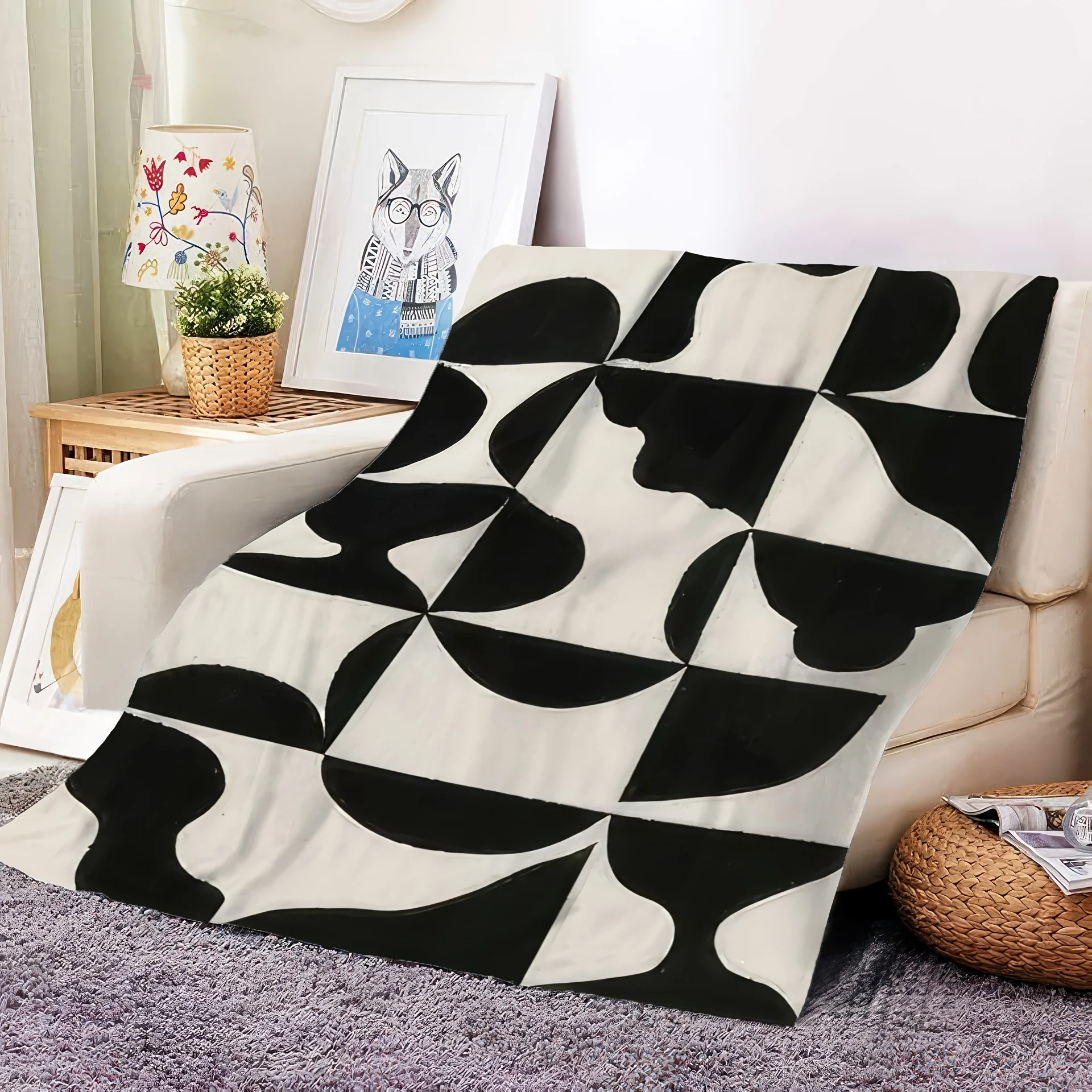 Chic Irregular Graphic Digital Print Flannel Blanket, Versatile for Home Office Outdoor Adventures, All-Season Comfort
Chic Irregular Graphic Digital Print Flannel Blanket, Versatile for Home Office Outdoor Adventures, All-Season Comfort