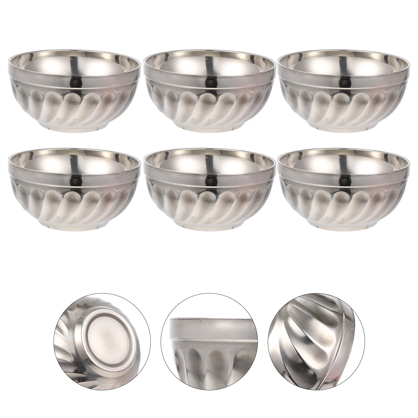 Stainless Steel Bowls Double Layer Anti Kitchen Food Serving Bowls Ideal for Soups Noodles Rice Home Tableware Baking Pans
Stainless Steel Bowls Double Layer Anti Kitchen Food Serving Bowls Ideal for Soups Noodles Rice Home Tableware Baking Pans