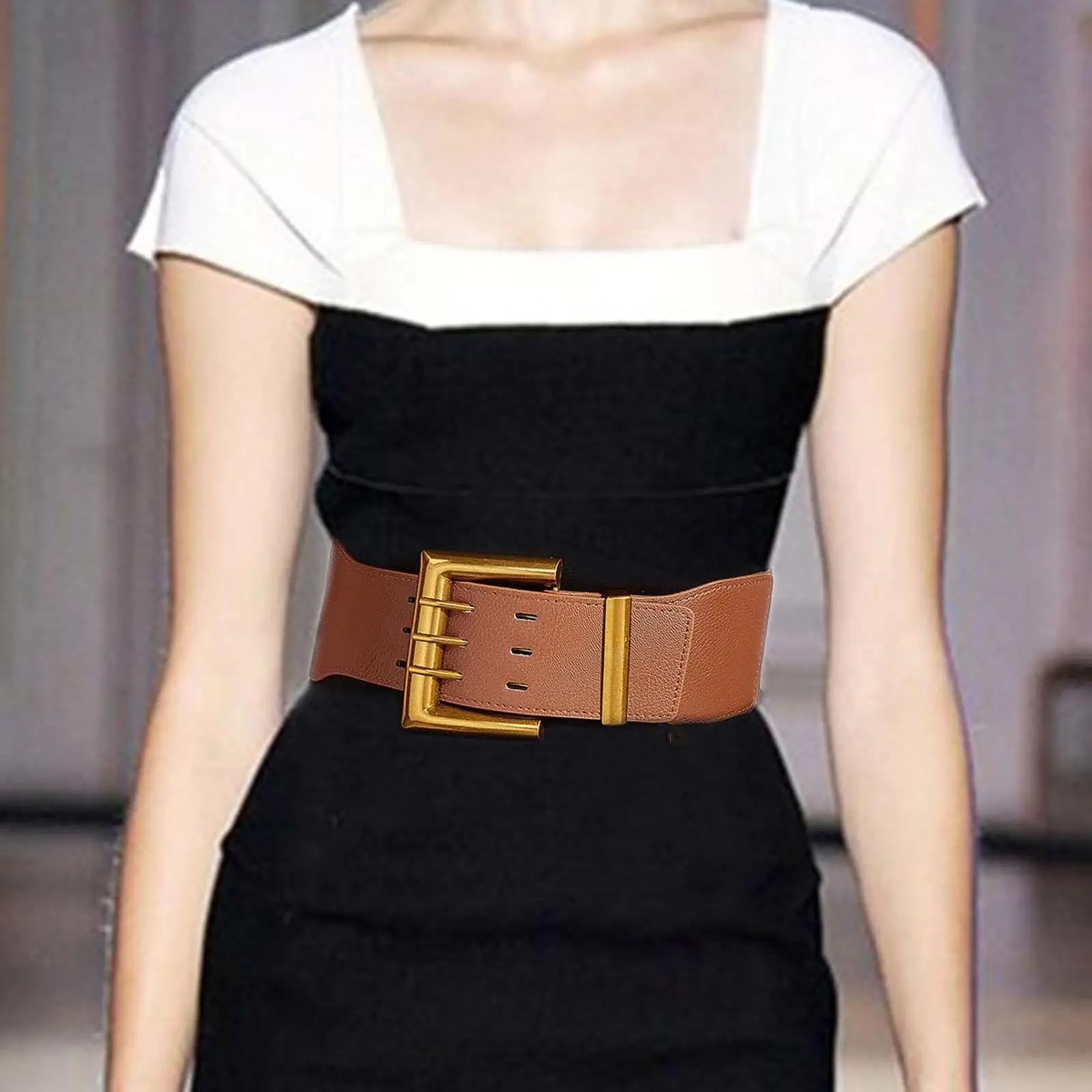 Women's Wide Belt Elastic Belt Seal Cummerband Fashion Solid Color Dress Coat Belt for Lady Female Girls Clothing Accessories
Women's Wide Belt Elastic Belt Seal Cummerband Fashion Solid Color Dress Coat Belt for Lady Female Girls Clothing Accessories