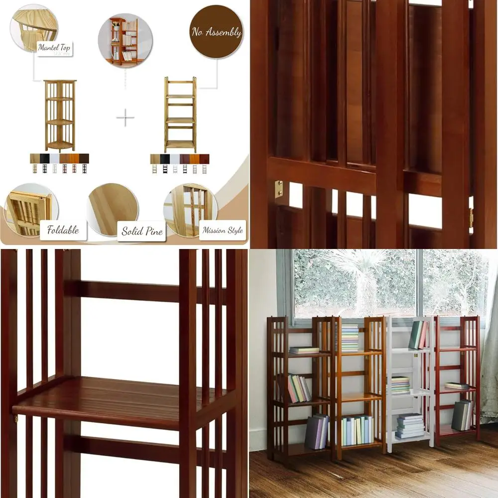 3-х уровневая складная книжная полка из орехового дерева, ширина 14
3-х уровневая складная книжная полка из орехового дерева, ширина 14