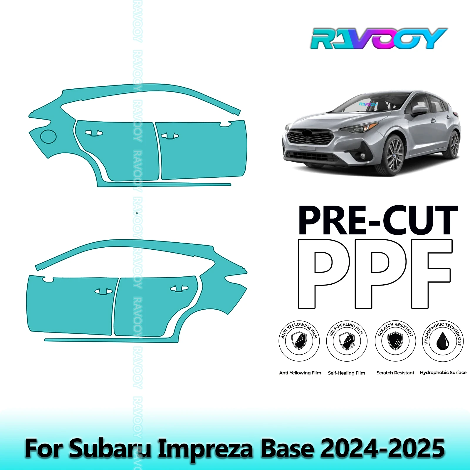 For Subaru Impreza Base 2024-2025 8.5mil Clear Matte Pre-Cut PPF Door & A/B Pillar Kit TPU Paint Protection Film Set
For Subaru Impreza Base 2024-2025 8.5mil Clear Matte Pre-Cut PPF Door & A/B Pillar Kit TPU Paint Protection Film Set