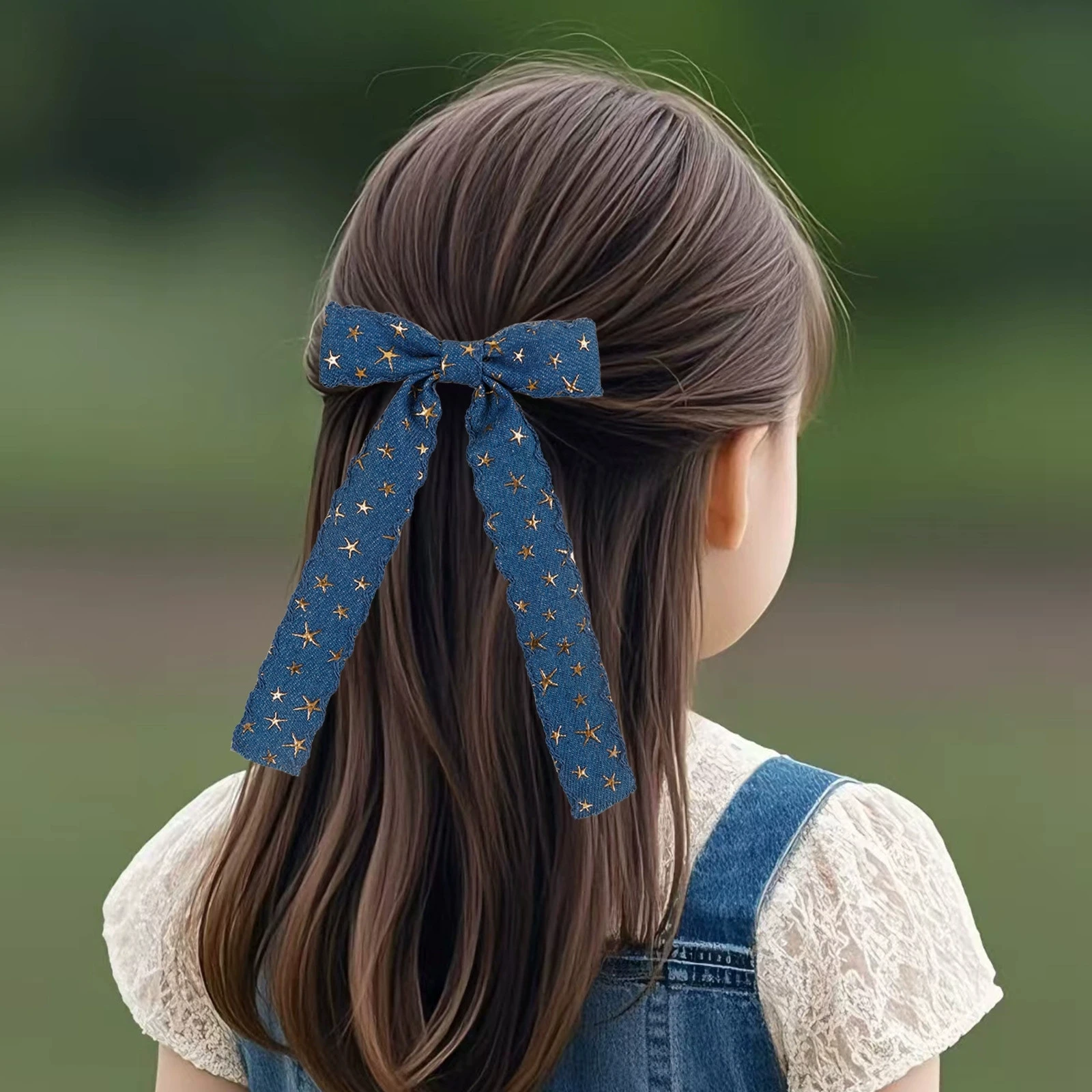 Denim Hair Clips for Girls Cotton Bows Hair Accessories Long Tails Kids Barrette Hot Stamping Hairpins Hairgrip Blue Hair Holder
Denim Hair Clips for Girls Cotton Bows Hair Accessories Long Tails Kids Barrette Hot Stamping Hairpins Hairgrip Blue Hair Holder
