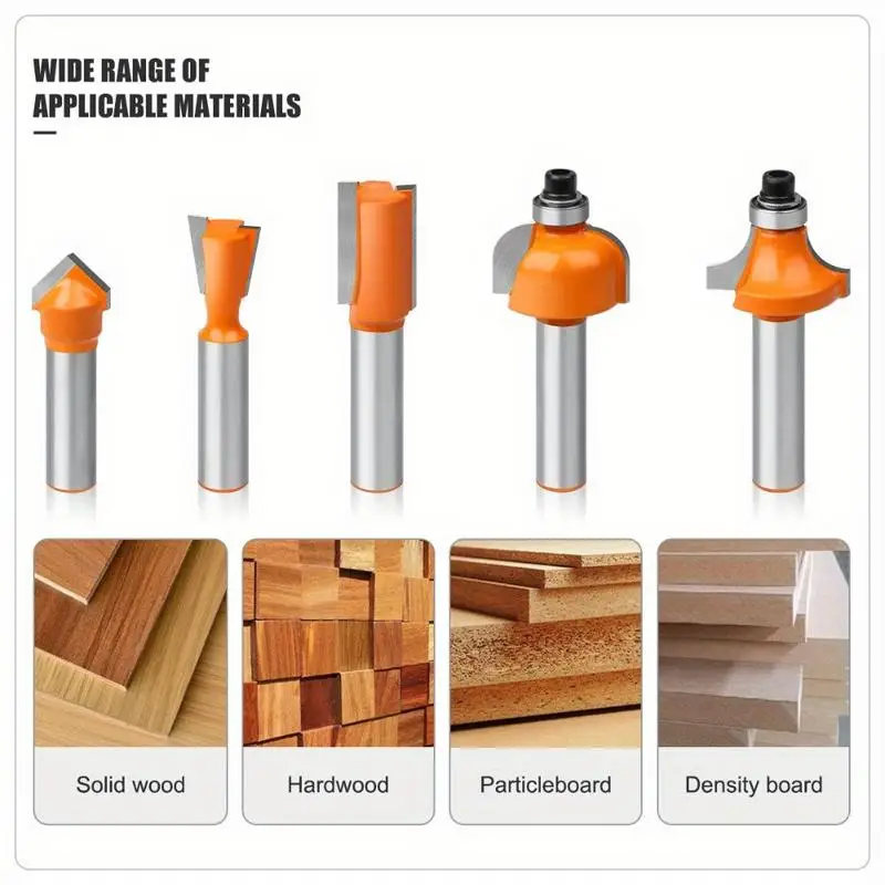 12pcs/set Woodworking Cutter Set Finishing Edge Router Straight Cutter Bakelite Slotted Handle
12pcs/set Woodworking Cutter Set Finishing Edge Router Straight Cutter Bakelite Slotted Handle