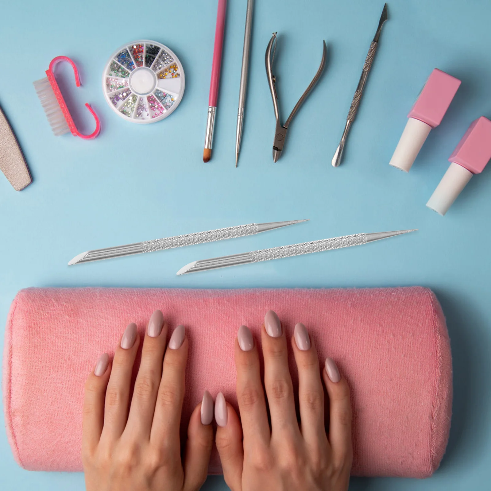 Набор из 4 шт. металлических инструментов для маникюра: двусторонние скребки-пушеры для кутикулы из нержавеющей стали, для удаления и очистки кутикулы
Набор из 4 шт. металлических инструментов для маникюра: двусторонние скребки-пушеры для кутикулы из нержавеющей стали, для удаления и очистки кутикулы