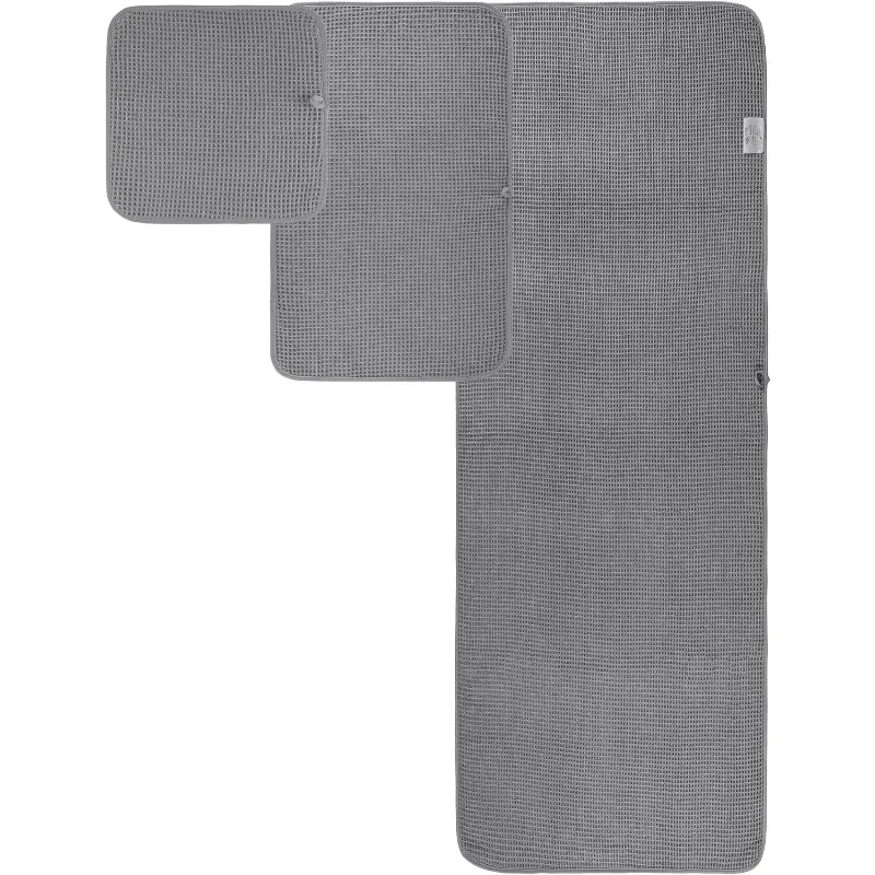 Oversize, 60 x 30 in., Quick Dry Lint Free Microfiber Bath Towel Set, 6 Piece (Gray, Waffle Weave)
Oversize, 60 x 30 in., Quick Dry Lint Free Microfiber Bath Towel Set, 6 Piece (Gray, Waffle Weave)
