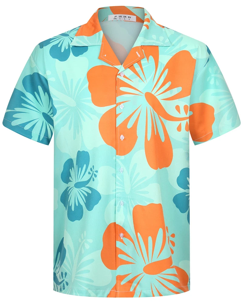 Summer Men's Hawaiian Shirt Flower Leaf Printed Short Sleeve Button Shirts Outdoor Travel Casual Breathable Lapel Quick Dry Tops
Summer Men's Hawaiian Shirt Flower Leaf Printed Short Sleeve Button Shirts Outdoor Travel Casual Breathable Lapel Quick Dry Tops