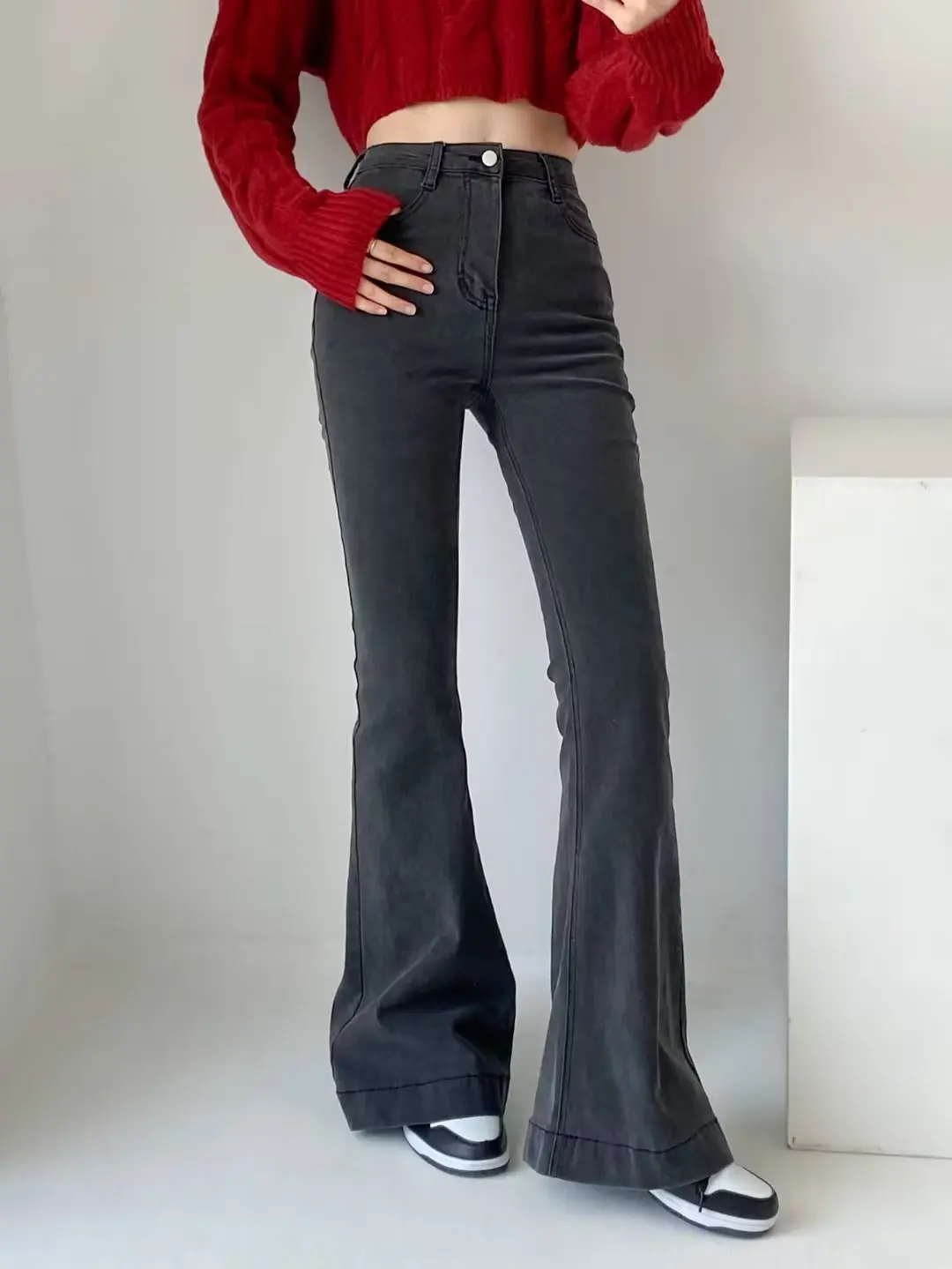 Sexy American Street Style High Waist Bell Bottom Jeans Long Pants for Women Tummy Control Slimming Pure Desire Style
Sexy American Street Style High Waist Bell Bottom Jeans Long Pants for Women Tummy Control Slimming Pure Desire Style