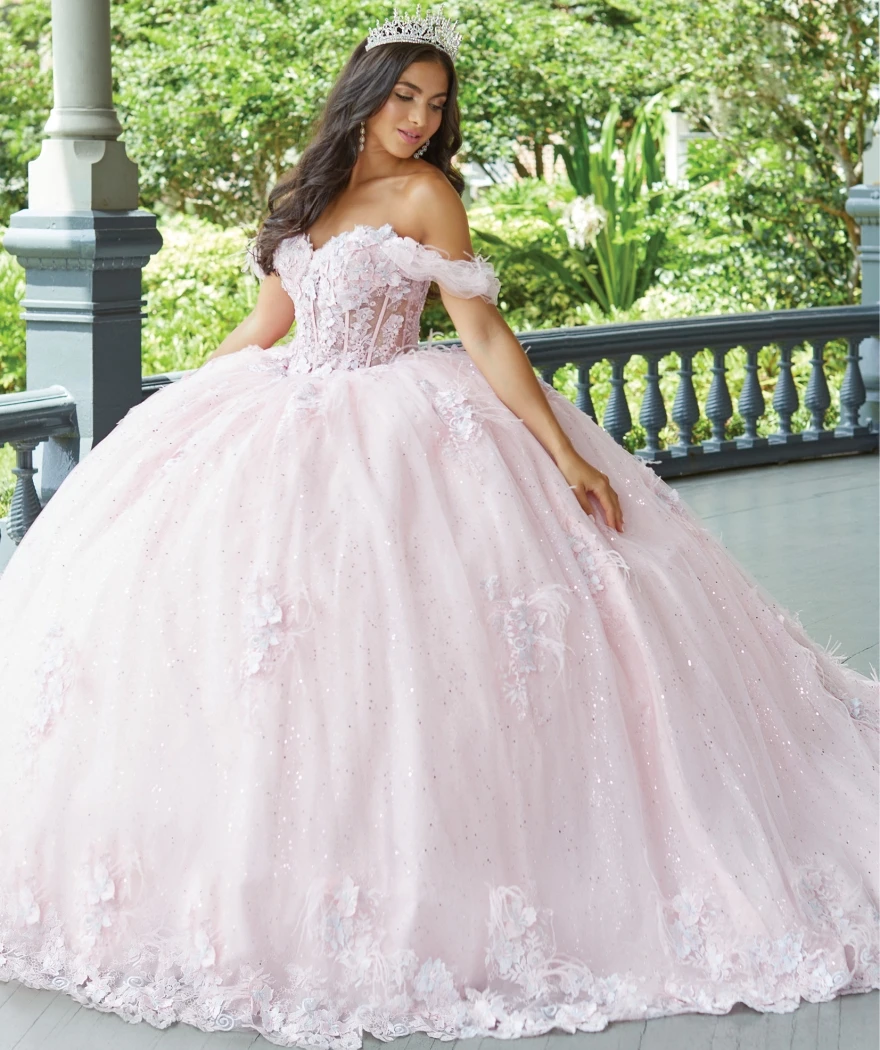 Lorencia Ball Gown Masquerade Quinceanera Dresses Girls Off Shoulder 3D Flower Appliques Beading Sweet 15 Vestidos De YQD163
Lorencia Ball Gown Masquerade Quinceanera Dresses Girls Off Shoulder 3D Flower Appliques Beading Sweet 15 Vestidos De YQD163