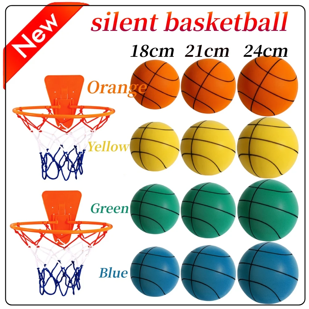 18/21/24CM Silent Basketball soccer ball Kids Bouncing Basketball Squeezable Mute Indoor Ball High Density Foam Material Ball
18/21/24CM Silent Basketball soccer ball Kids Bouncing Basketball Squeezable Mute Indoor Ball High Density Foam Material Ball