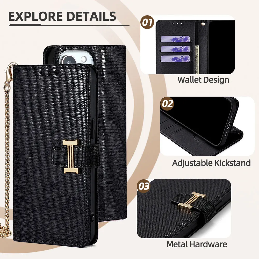 Чехол-кошелек через плечо для OPPO Realme C67 C65 C63 C61 C55 C53 C51 C35 C33 C31 C30 C25 C21 C20 Кожаный металлический ремешок с 3 картами 
Чехол-кошелек через плечо для OPPO Realme C67 C65 C63 C61 C55 C53 C51 C35 C33 C31 C30 C25 C21 C20 Кожаный металлический ремешок с 3 картами