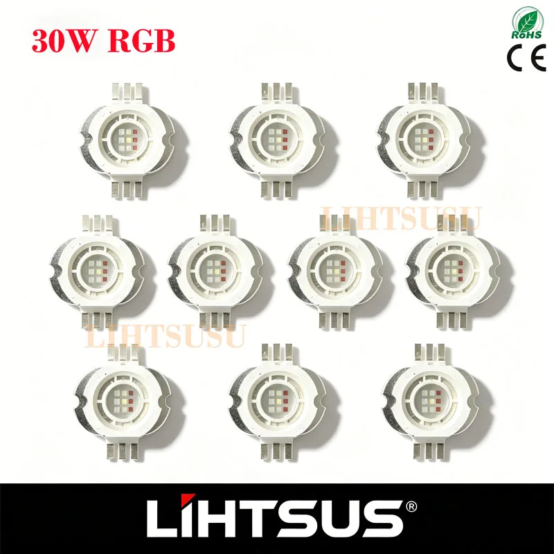 10Pcs 30W RGB RGBW High Power LED 9Chip 3pin Molding LED Stage Colorful Light Source Beads Stage Light Prolight 30W LED Matrix
10Pcs 30W RGB RGBW High Power LED 9Chip 3pin Molding LED Stage Colorful Light Source Beads Stage Light Prolight 30W LED Matrix