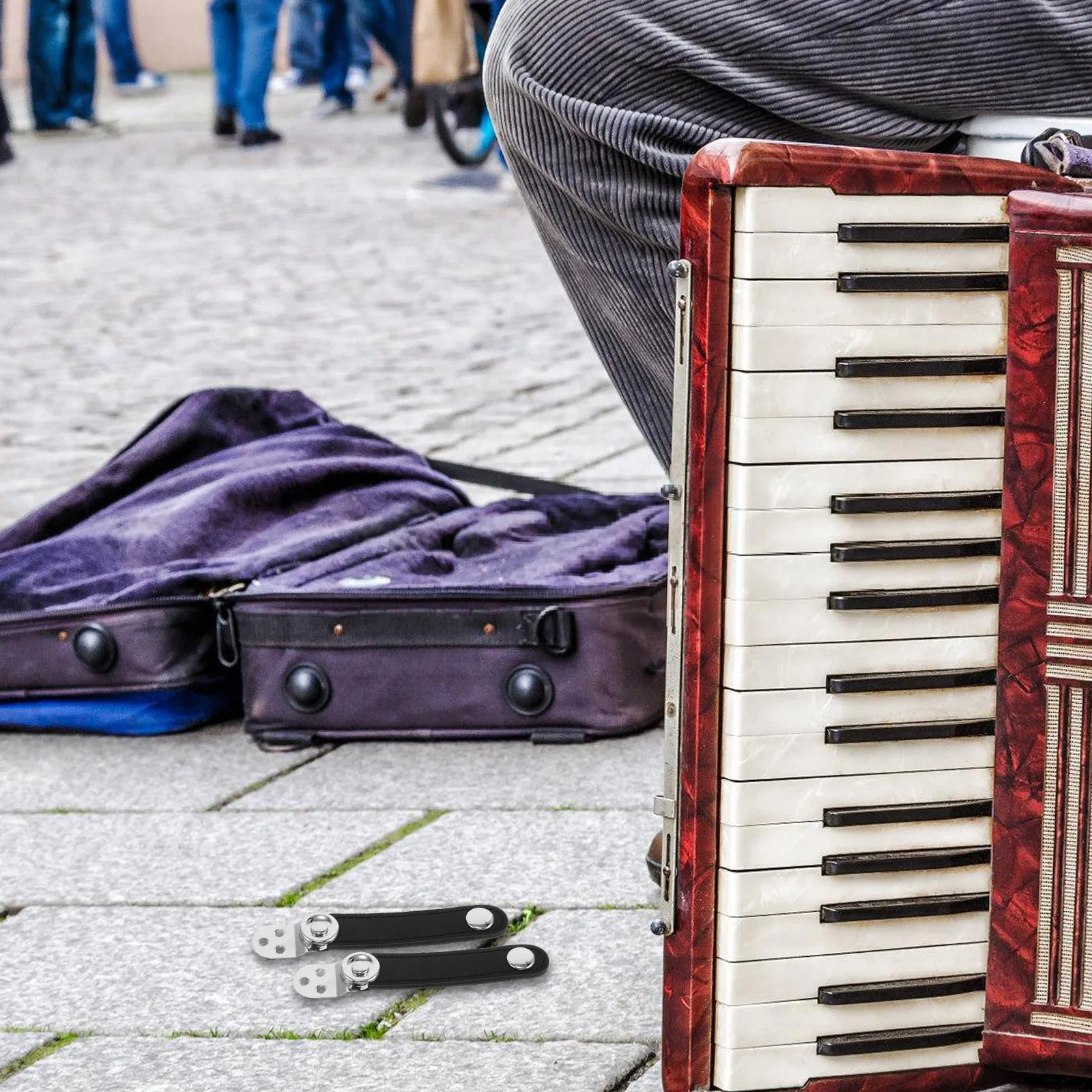 4Pcs Accordion Bellows Buckle Straps Metal Head Double Layer Cowhide Replacement Bellows Belt Instrument Accessories
4Pcs Accordion Bellows Buckle Straps Metal Head Double Layer Cowhide Replacement Bellows Belt Instrument Accessories