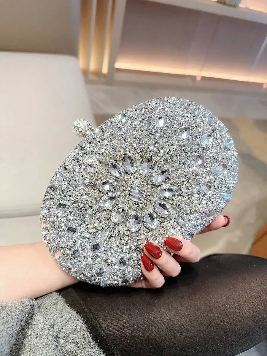 Rhinestone Clutch Bag For Women Evening Party Wedding Dinner Glamorous Mini Handbag
Rhinestone Clutch Bag For Women Evening Party Wedding Dinner Glamorous Mini Handbag