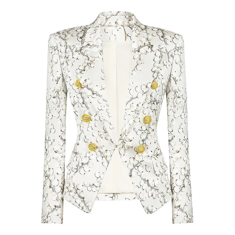 2025 New Fashion Turn-Down Collar Long Sleeve OL Coat Women Print Blazer 
2025 New Fashion Turn-Down Collar Long Sleeve OL Coat Women Print Blazer