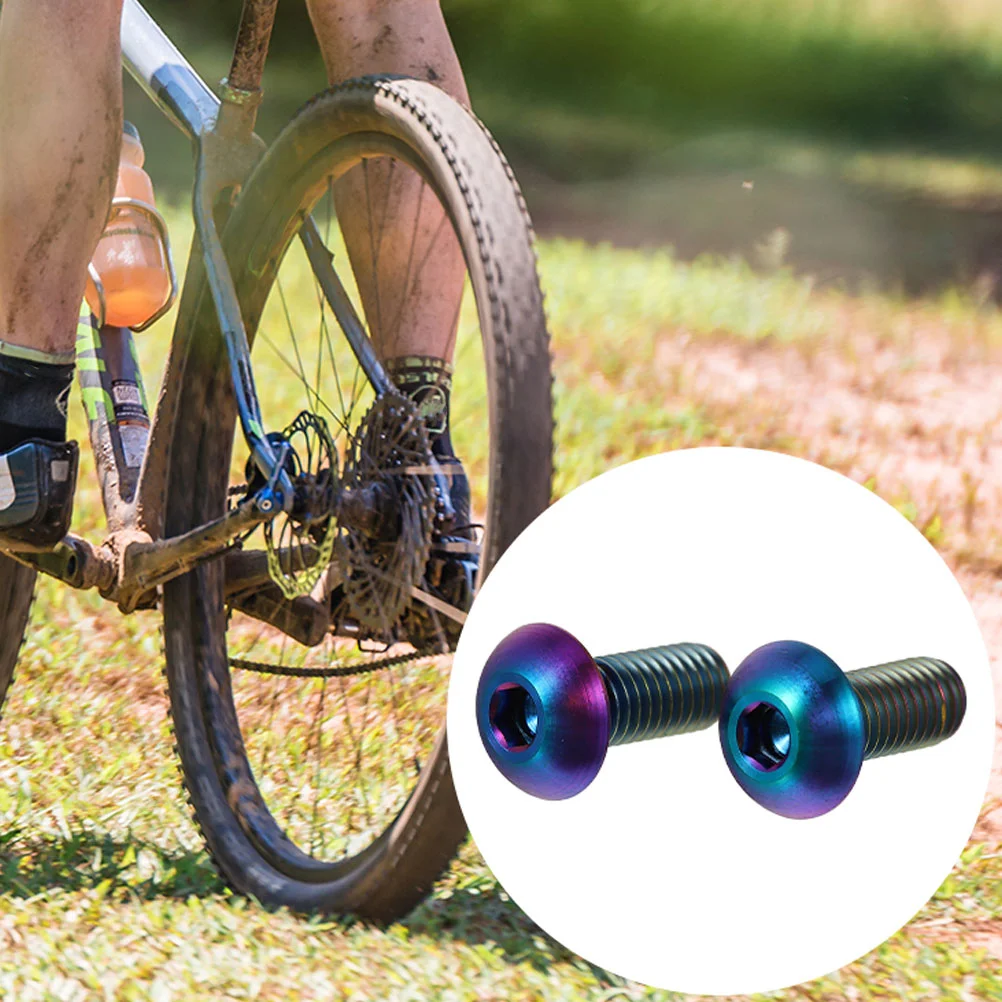 2pcs Titanium Bike Screw M5 x 12mm Lightweight Bolts for Water Bottle Cage High Strength Corrosion Resistant Fit
2pcs Titanium Bike Screw M5 x 12mm Lightweight Bolts for Water Bottle Cage High Strength Corrosion Resistant Fit