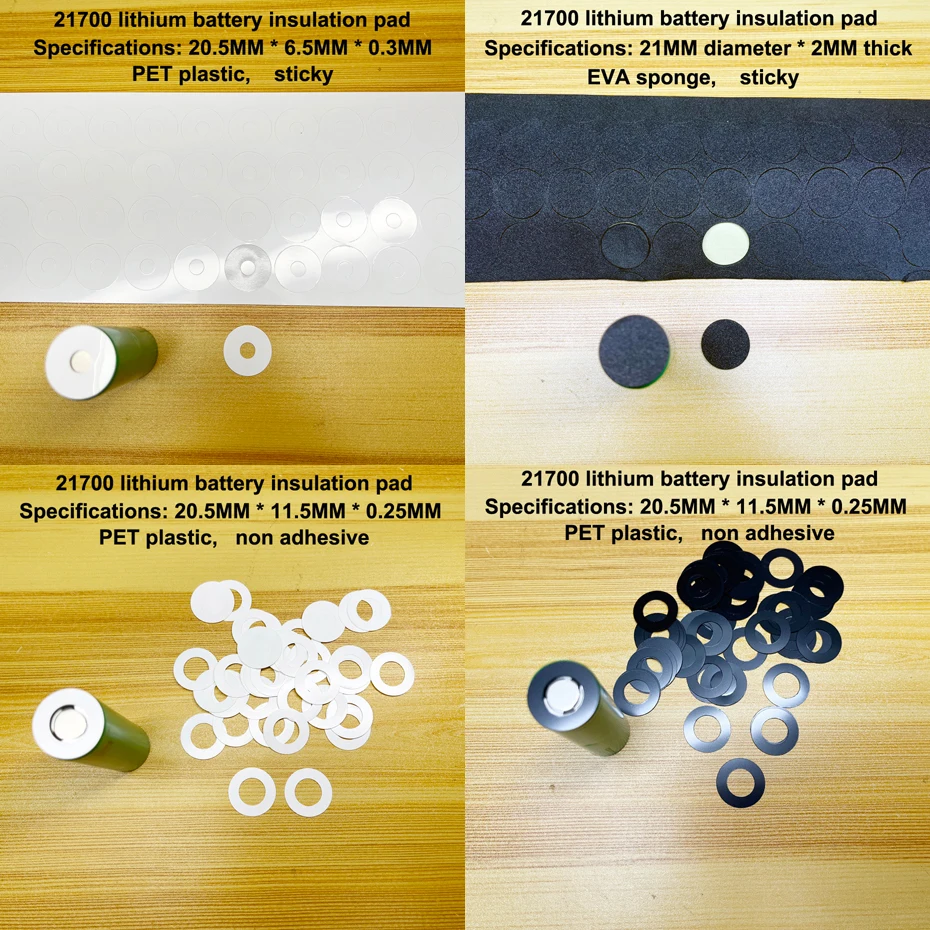 100pcs/lot 21700 lithium battery positive and negative pole insulation pad, barley paper circle, paper surface gasket
100pcs/lot 21700 lithium battery positive and negative pole insulation pad, barley paper circle, paper surface gasket