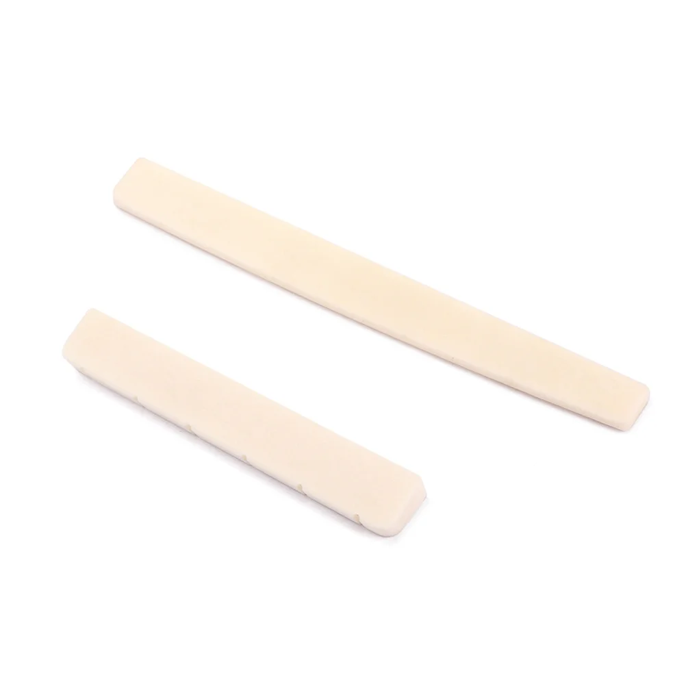 Beige Buffalo Bone Bridge Saddle For Classical Guitar Durable Ox Bone Nut Easy Install Guitar Accessories Instrument Parts