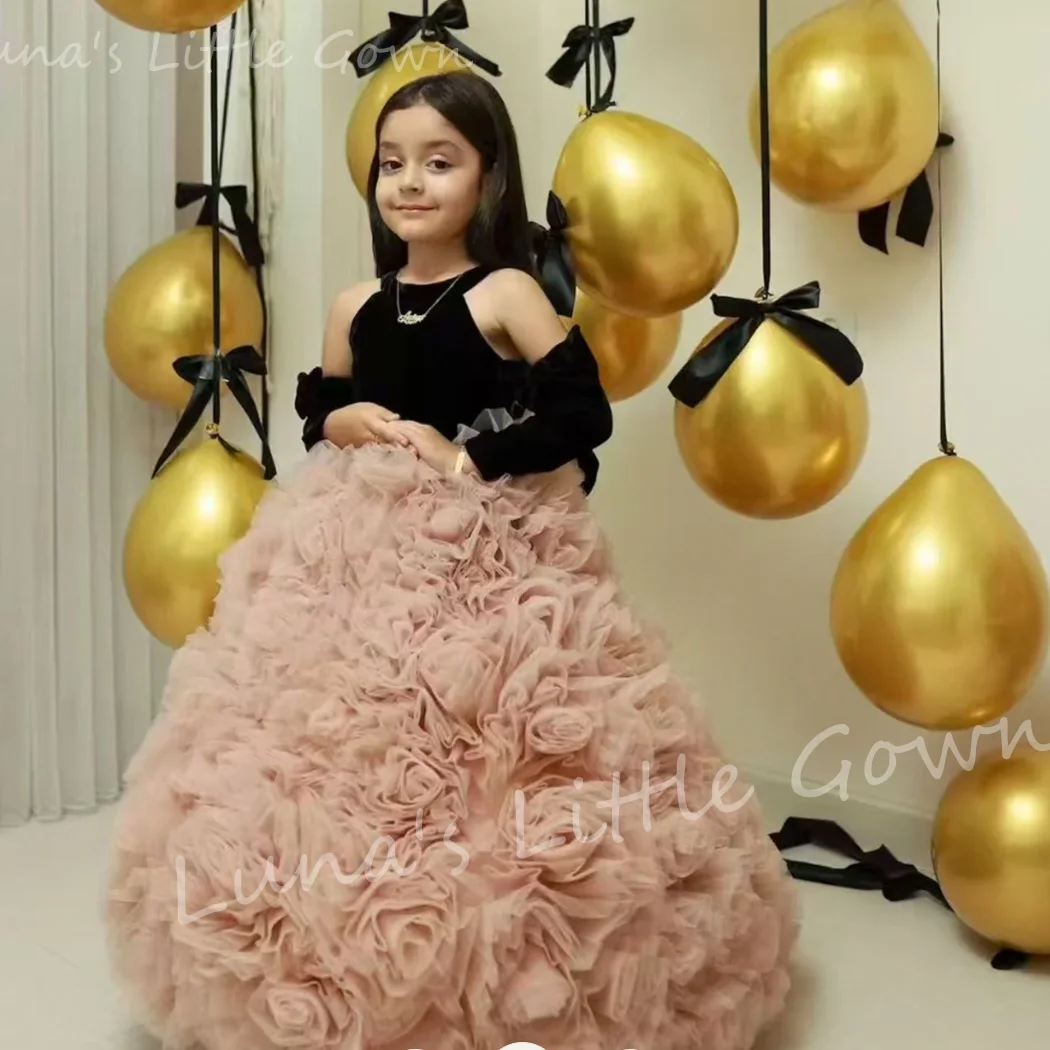 Luxury Ball Flower Girl Dresses High Neck Gown Wedding Party Dress Flowers Floor Length Princess Birthday Dress Customized
Luxury Ball Flower Girl Dresses High Neck Gown Wedding Party Dress Flowers Floor Length Princess Birthday Dress Customized