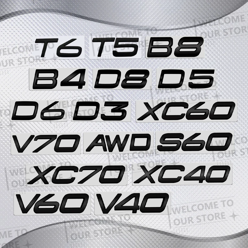 Car Sticker For For Volvo XC40 XC60 XC90 XC70 V70 V60 V40 S90 S60 AWD B5 B6 D2 D3 Logo Badge Decal Rear Trunk Emblem Accessories
Car Sticker For For Volvo XC40 XC60 XC90 XC70 V70 V60 V40 S90 S60 AWD B5 B6 D2 D3 Logo Badge Decal Rear Trunk Emblem Accessories