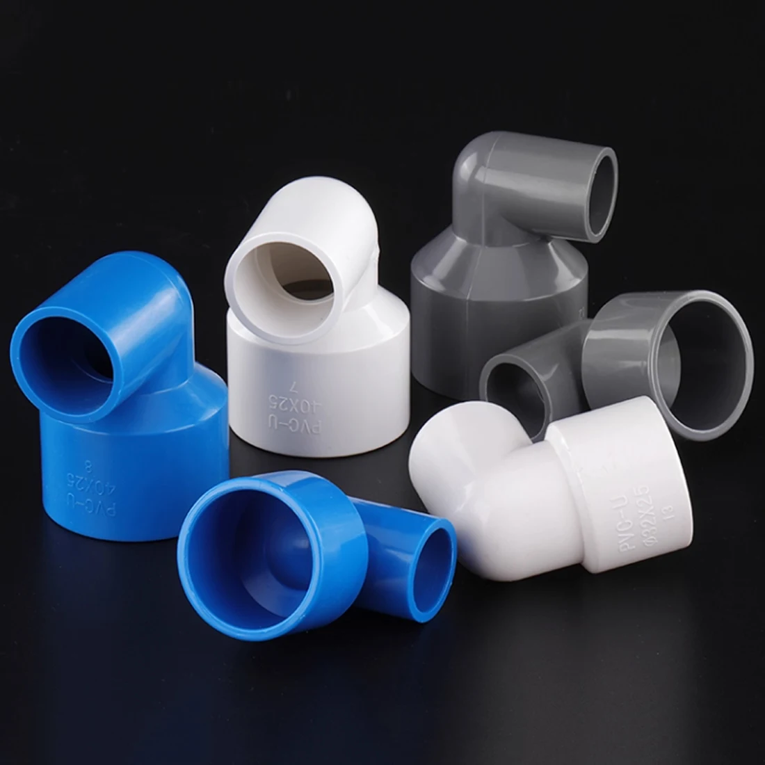 Sizes 20/25/32/40/45-110mm 90° Reducing Elbow PVC Pipe Fittings for Garden Aquarium Fish Tank - DIY Three Colors Available
Sizes 20/25/32/40/45-110mm 90° Reducing Elbow PVC Pipe Fittings for Garden Aquarium Fish Tank - DIY Three Colors Available