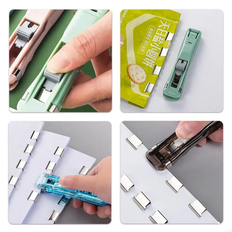 Handheld Paper Clamp Dispenser with 8 Metal Paper Clamp Refills 40 Sheets Capacity File Clip For Document Organization K1KF
Handheld Paper Clamp Dispenser with 8 Metal Paper Clamp Refills 40 Sheets Capacity File Clip For Document Organization K1KF