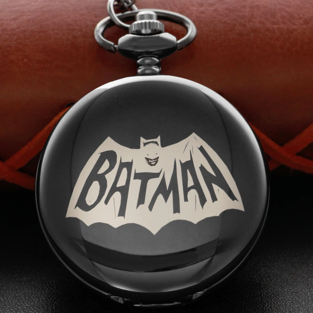 Vintage Black Hero Logo Steam Punk Quartz Pocket Watch Necklace Pendant Clock Fob Chain Men's and Women's Gift Jfc081
Vintage Black Hero Logo Steam Punk Quartz Pocket Watch Necklace Pendant Clock Fob Chain Men's and Women's Gift Jfc081