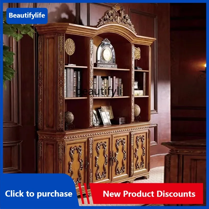 C85 American-Style Luxury Bookcase European-Style Solid Wood Four-Door File Cabinet Home Study Office Bookcase Customization
C85 American-Style Luxury Bookcase European-Style Solid Wood Four-Door File Cabinet Home Study Office Bookcase Customization