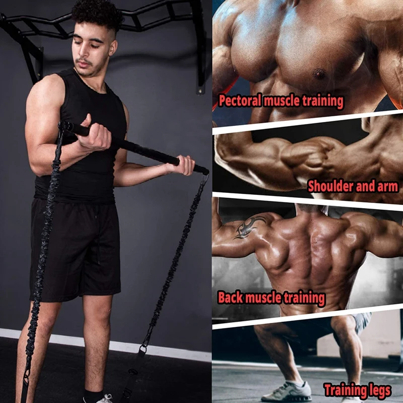 Y49A-Detachable Resistance Bands Bar 42 Inches Chest Weighted Workout Bar Stick Max Load 800Lb For Gym, Fitness, Home
Y49A-Detachable Resistance Bands Bar 42 Inches Chest Weighted Workout Bar Stick Max Load 800Lb For Gym, Fitness, Home