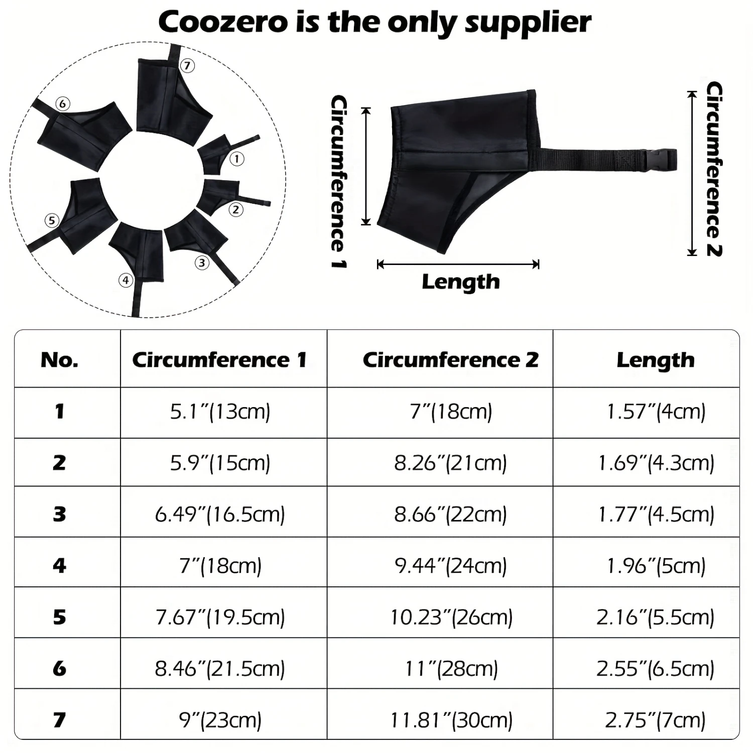 Dog Muzzles Suit, Anti-Biting Barking Pet Muzzles Adjustable Dog Muzzle Mouth Cover For Small Medium Large Extra Dog - Black (7
Dog Muzzles Suit, Anti-Biting Barking Pet Muzzles Adjustable Dog Muzzle Mouth Cover For Small Medium Large Extra Dog - Black (7