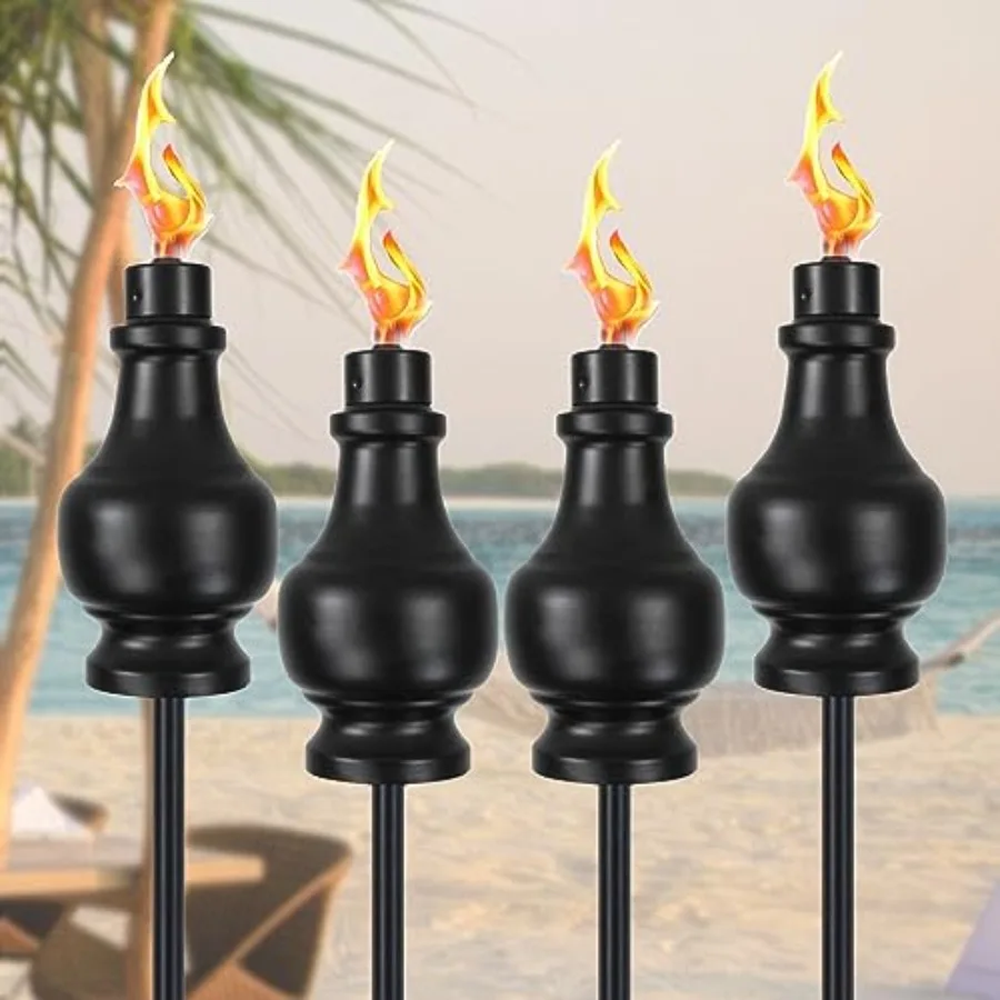 Metal Citronella Torches Outdoor, 60 Inch Garden Torches for Outside, Upgraded Wrought Iron Torches for Yard, Black Tabletop To
Metal Citronella Torches Outdoor, 60 Inch Garden Torches for Outside, Upgraded Wrought Iron Torches for Yard, Black Tabletop To