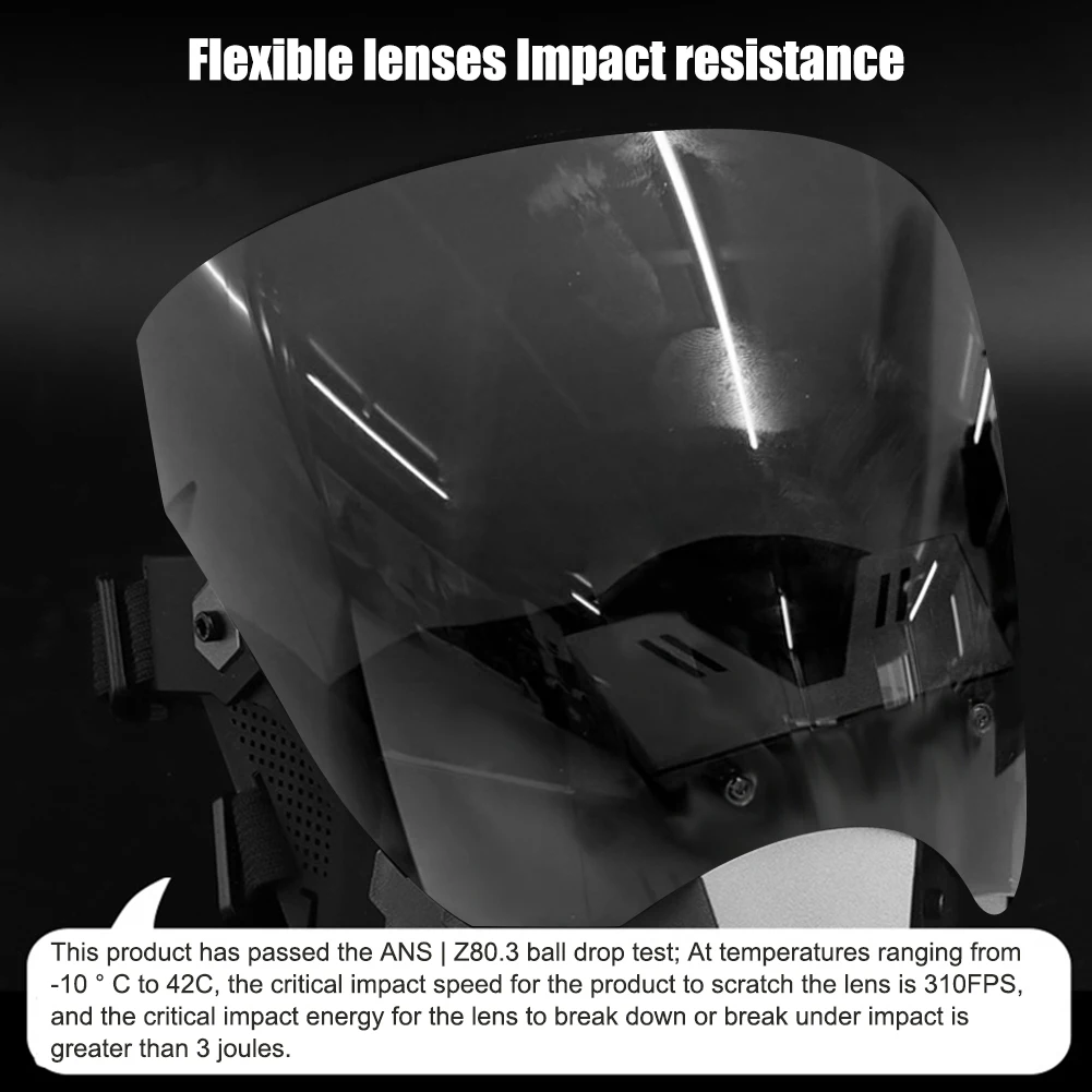 Cosplay Mask Breathable Punk Cool Cosplay Masks Removable Double Sided Anti-fog Lens Protective Equipment
Cosplay Mask Breathable Punk Cool Cosplay Masks Removable Double Sided Anti-fog Lens Protective Equipment