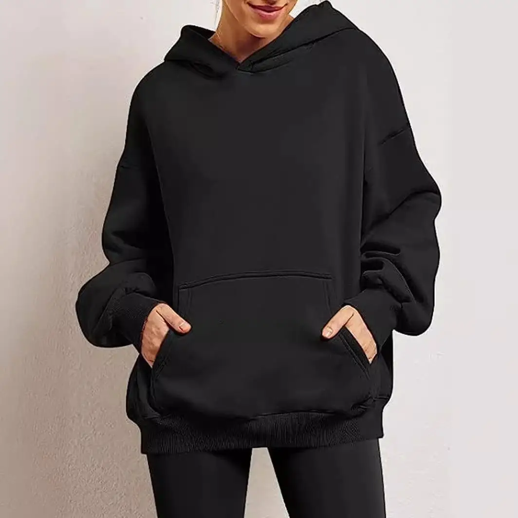 Женская толстовка с капюшоном и карманами, свободного кроя, из полиэфирного волокна, цельная, осенняя, модная, в уличном стиле
Женская толстовка с капюшоном и карманами, свободного кроя, из полиэфирного волокна, цельная, осенняя, модная, в уличном стиле