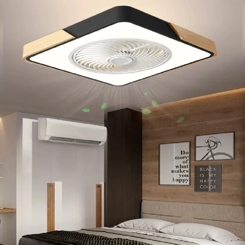 Modern and simple Nordic bedroom ceiling fan lamp ultra-thin pendant lamp black square fan lamp
Modern and simple Nordic bedroom ceiling fan lamp ultra-thin pendant lamp black square fan lamp