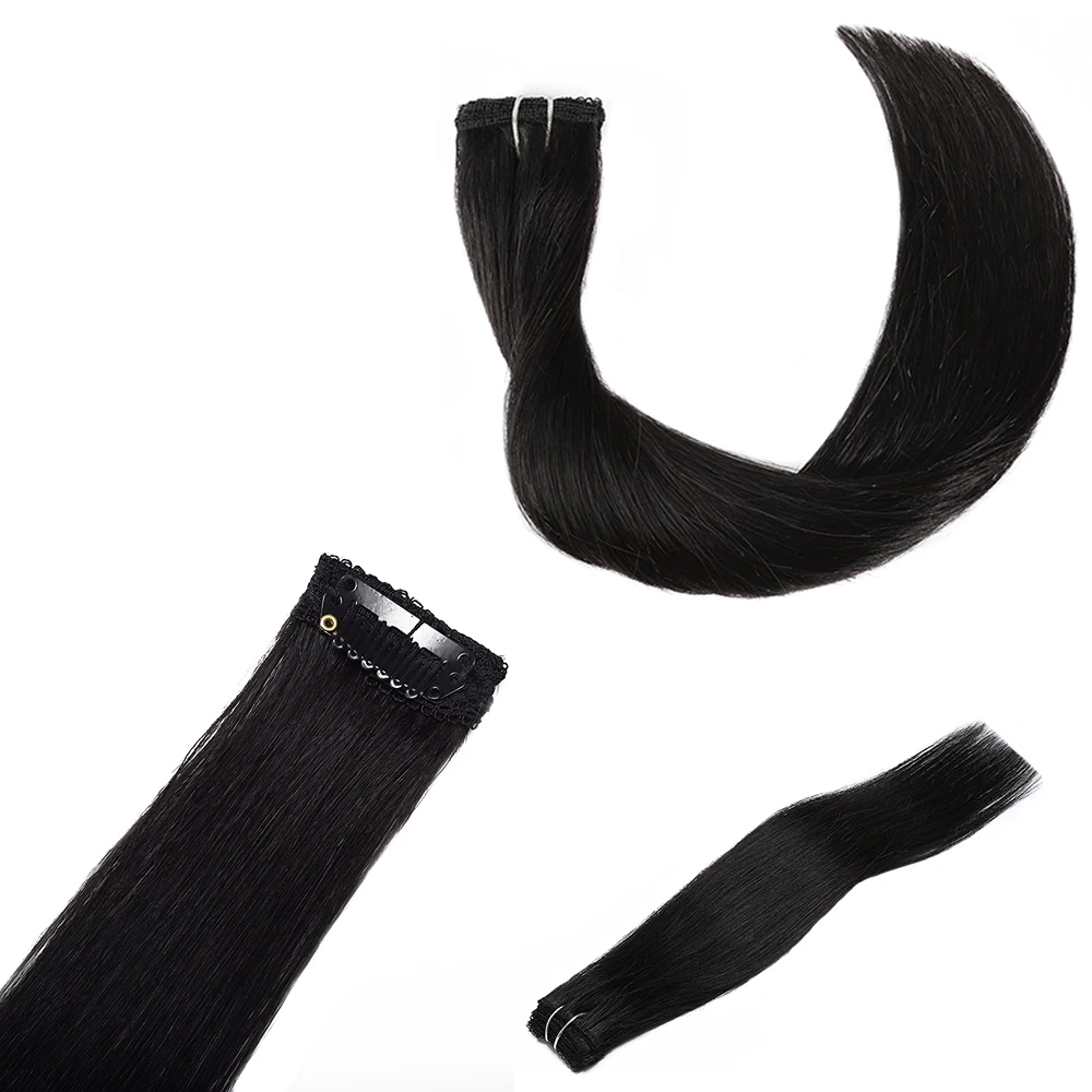 Human hair wholesale 25g 5pcs #1B natural black hair extensions clip in human natural hair with lace
Human hair wholesale 25g 5pcs #1B natural black hair extensions clip in human natural hair with lace