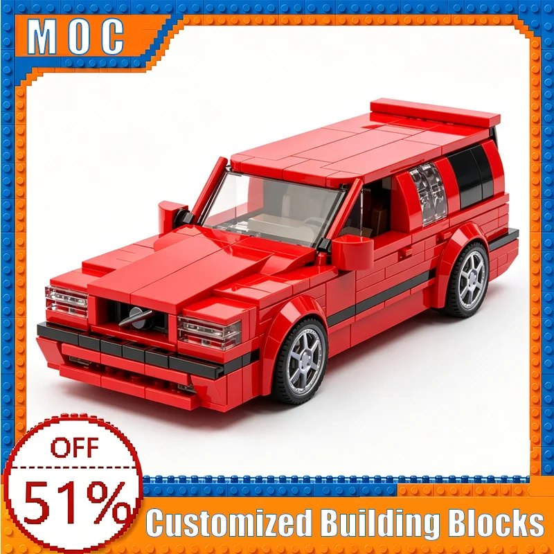 396 Parts Volvo 850 R Classic Wagon Car Model Custom Creative Building Blocks DIY Assembly Educational Toy Gifts For Kids Boys
396 Parts Volvo 850 R Classic Wagon Car Model Custom Creative Building Blocks DIY Assembly Educational Toy Gifts For Kids Boys