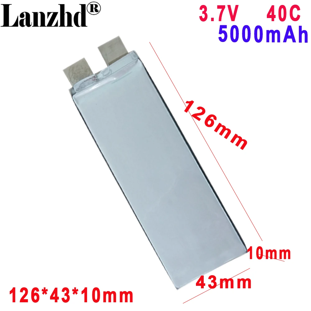 3.7V High ratio 40C Li-ion 5000mah For Car boat model toy remote control aircraft assembly battery 1043126
3.7V High ratio 40C Li-ion 5000mah For Car boat model toy remote control aircraft assembly battery 1043126