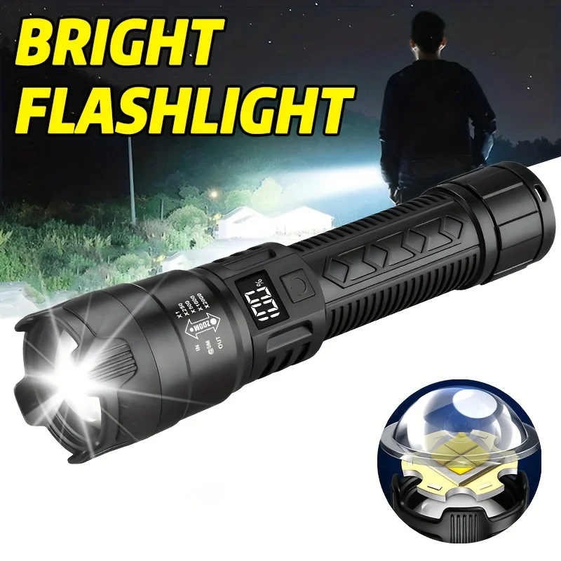 High Strong Power Led Flashlights Tactical Flash Light Torch Ultra Bright Lamp USB Charging Camping Fishing Defensa Zoom Lantern
High Strong Power Led Flashlights Tactical Flash Light Torch Ultra Bright Lamp USB Charging Camping Fishing Defensa Zoom Lantern