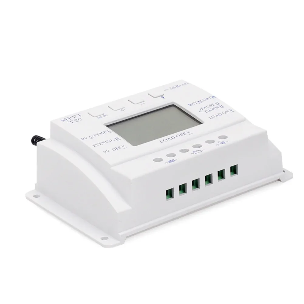 20A For MPPT Solar Charge Controller with LCD for 12V/24V Batteries Featuring Safety and Performance Enhancements
20A For MPPT Solar Charge Controller with LCD for 12V/24V Batteries Featuring Safety and Performance Enhancements