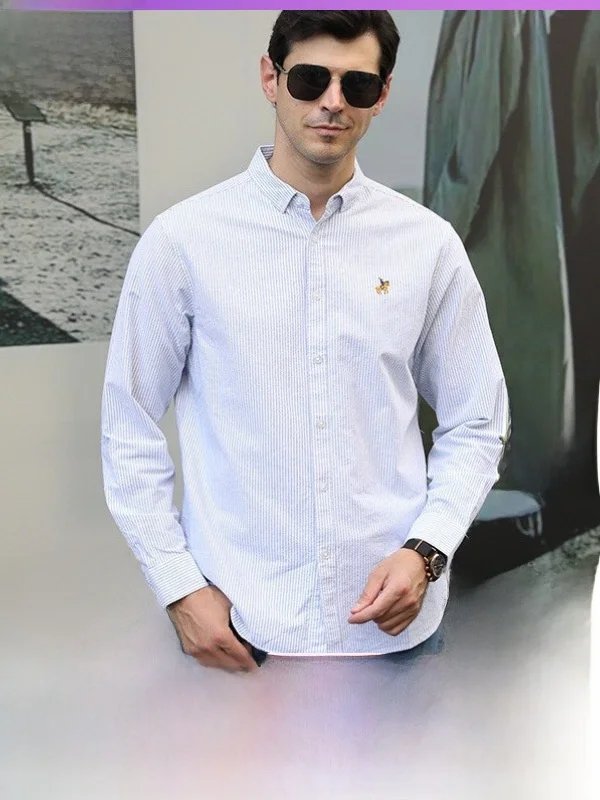 Pure Cotton Oxford Cloth Men's Casual Long Sleeve Shirt Large Size Collar Anti-Microbial Wear-Resistant Moisture-Wicking
Pure Cotton Oxford Cloth Men's Casual Long Sleeve Shirt Large Size Collar Anti-Microbial Wear-Resistant Moisture-Wicking