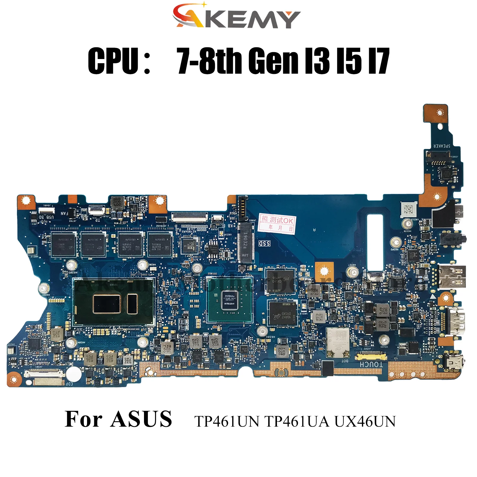 UX461UN Материнская плата для ноутбука ASUS ZenBook UX46UN UX461 TP461UA TP461UN Материнская плата для ноутбука с процессором I3 I5 I7 100% tests OK stk
UX461UN Материнская плата для ноутбука ASUS ZenBook UX46UN UX461 TP461UA TP461UN Материнская плата для ноутбука с процессором I3 I5 I7 100% tests OK stk