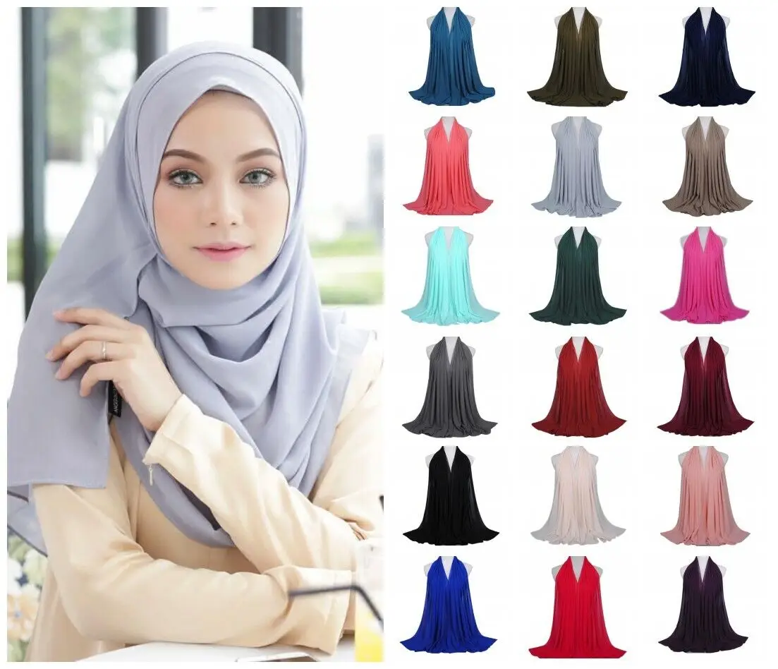 Women's Muslim Islamic Long Hijab Scarf Shawls Head Wrap Chiffon Ladies Scarves
Women's Muslim Islamic Long Hijab Scarf Shawls Head Wrap Chiffon Ladies Scarves