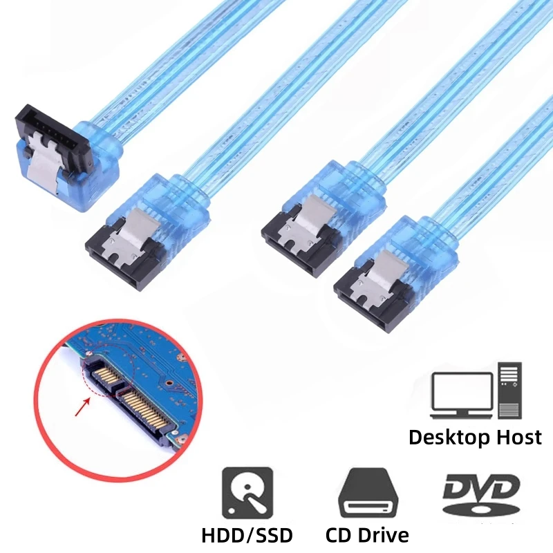 2PCS 90/180 Degree SATA 3.0 7Pin Data Cable with Locking Latch 6Gbps 0.5M Cable for Desktop Computer SATA III HDD SSD CD Drive 
2PCS 90/180 Degree SATA 3.0 7Pin Data Cable with Locking Latch 6Gbps 0.5M Cable for Desktop Computer SATA III HDD SSD CD Drive