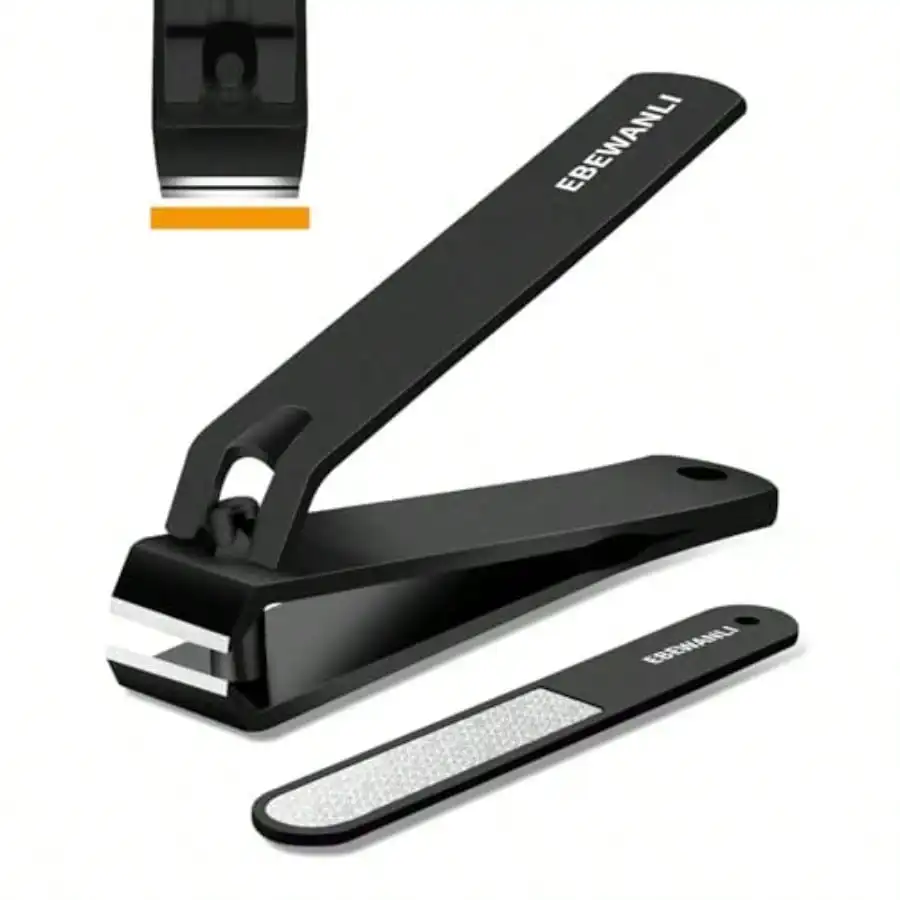 Black Stainless Steel Straight Nail Clipper And File Set - Ultra Sharp Sturdy Fingernail And Toenail Clipper Cutters Pedicure
Black Stainless Steel Straight Nail Clipper And File Set - Ultra Sharp Sturdy Fingernail And Toenail Clipper Cutters Pedicure