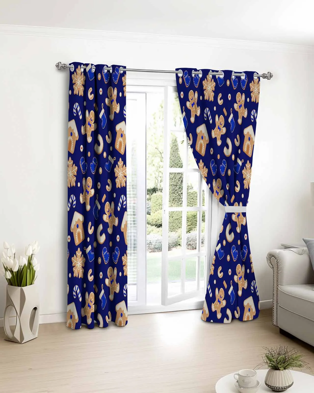 2pcs, 1 panel Christmas Bule Gingerbread Man Art Polyester Window Curtains For Living Room Kitchen Bedroom Drapes
2pcs, 1 panel Christmas Bule Gingerbread Man Art Polyester Window Curtains For Living Room Kitchen Bedroom Drapes