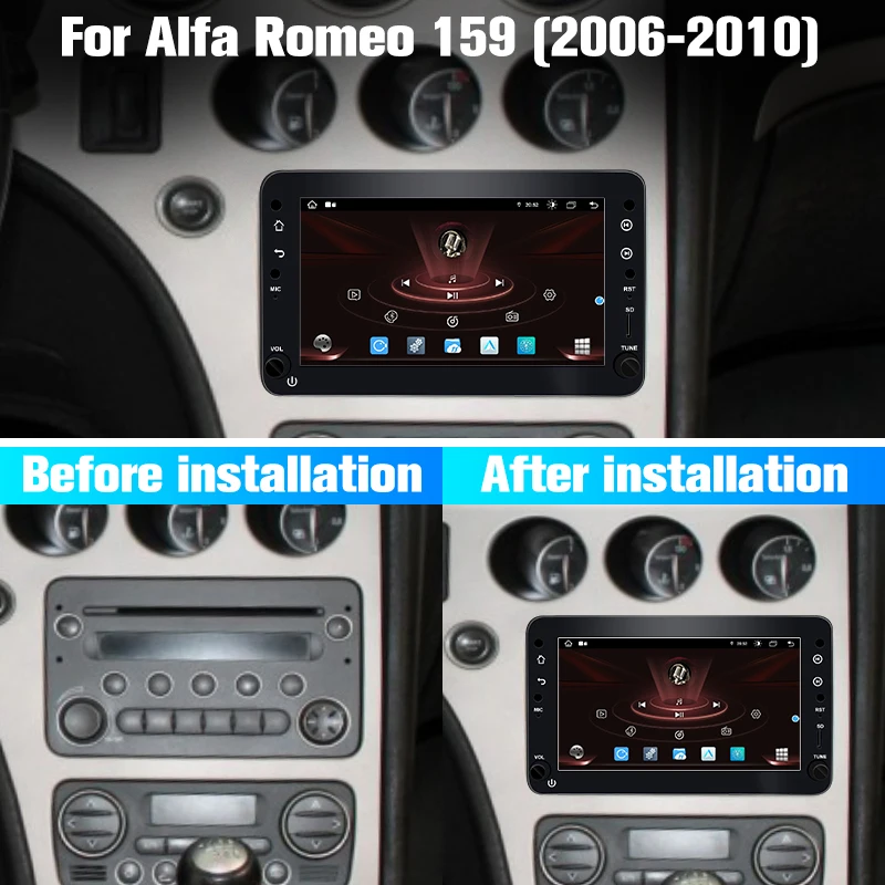 For Alfa Romeo 159 Brera Spider Sports 2006-2018 Carplay Android Car Radio Car Multimedia Player GPS/WiFi/BT/Radio/USB
For Alfa Romeo 159 Brera Spider Sports 2006-2018 Carplay Android Car Radio Car Multimedia Player GPS/WiFi/BT/Radio/USB